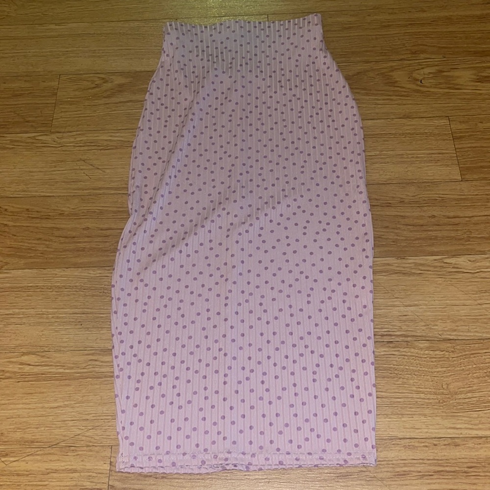 Purple long skirt